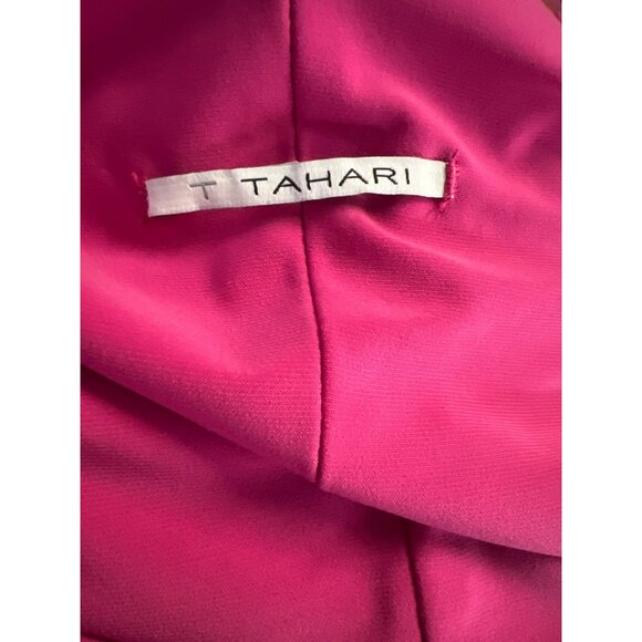 T Tahari Pink Fuchsia Sleeveless V-Neck Midi Dress Size XL Polyester Elastane Co - Picture 6 of 8